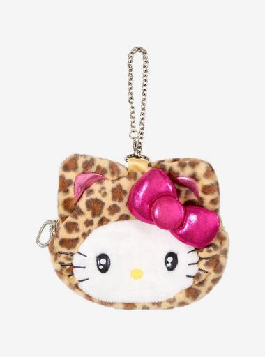 Sanrio Japan Originals Hello Kitty Leopard Plush Coin Purse | Hot