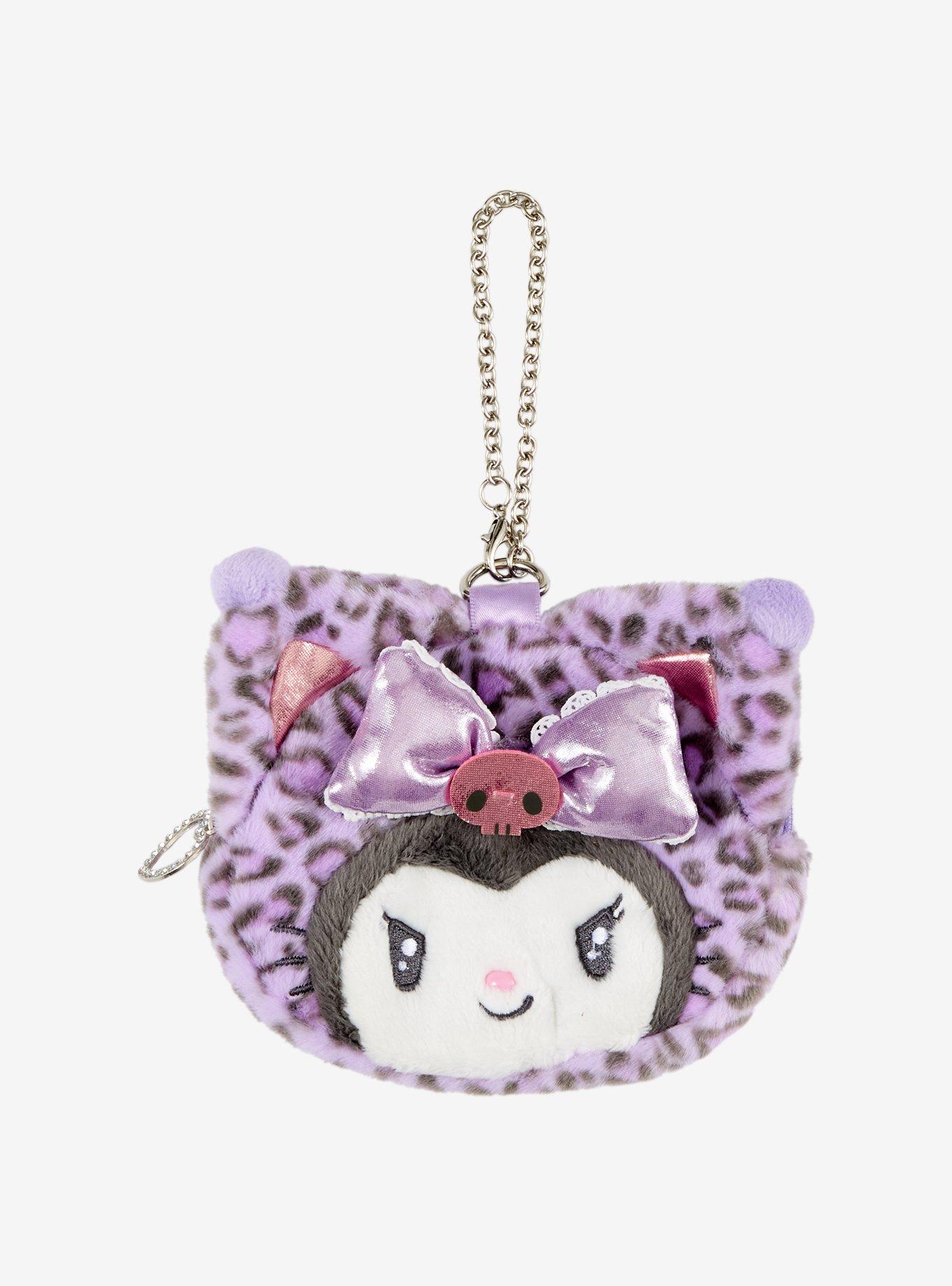 Sanrio Japan Originals Kuromi Leopard Plush Coin Purse, , hi-res