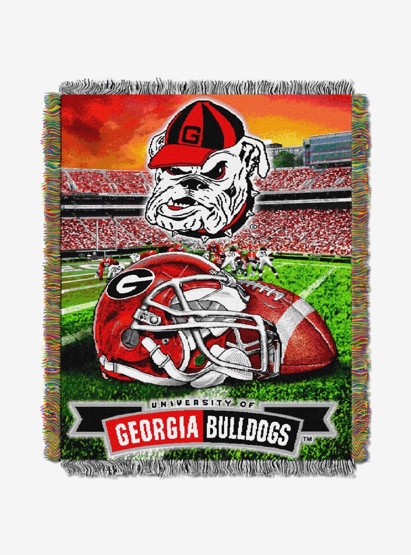 NCAA Georgia Homefield Advantage Woven Tapestry Throw Blanket, , hi-res