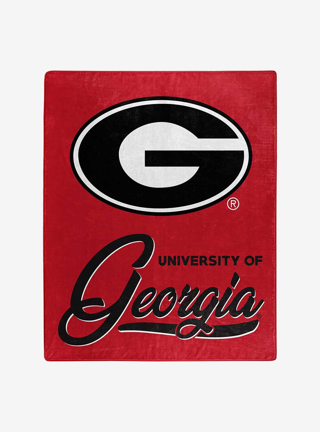 NCAA Georgia Signature Raschel Throw Blanket, , hi-res