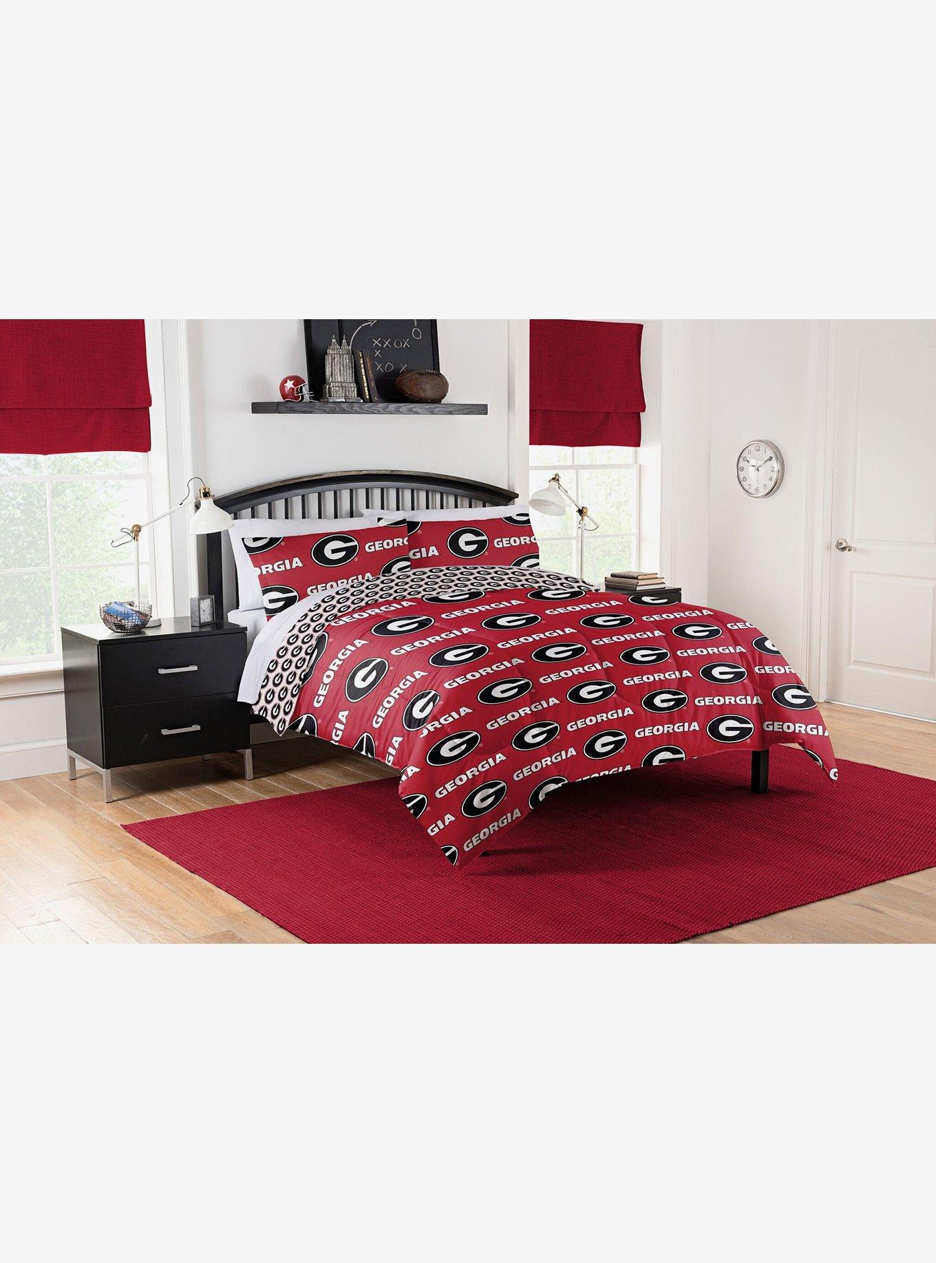 NCAA Georgia Bulldogs Full Rotary Bed In A Bag Set, , hi-res