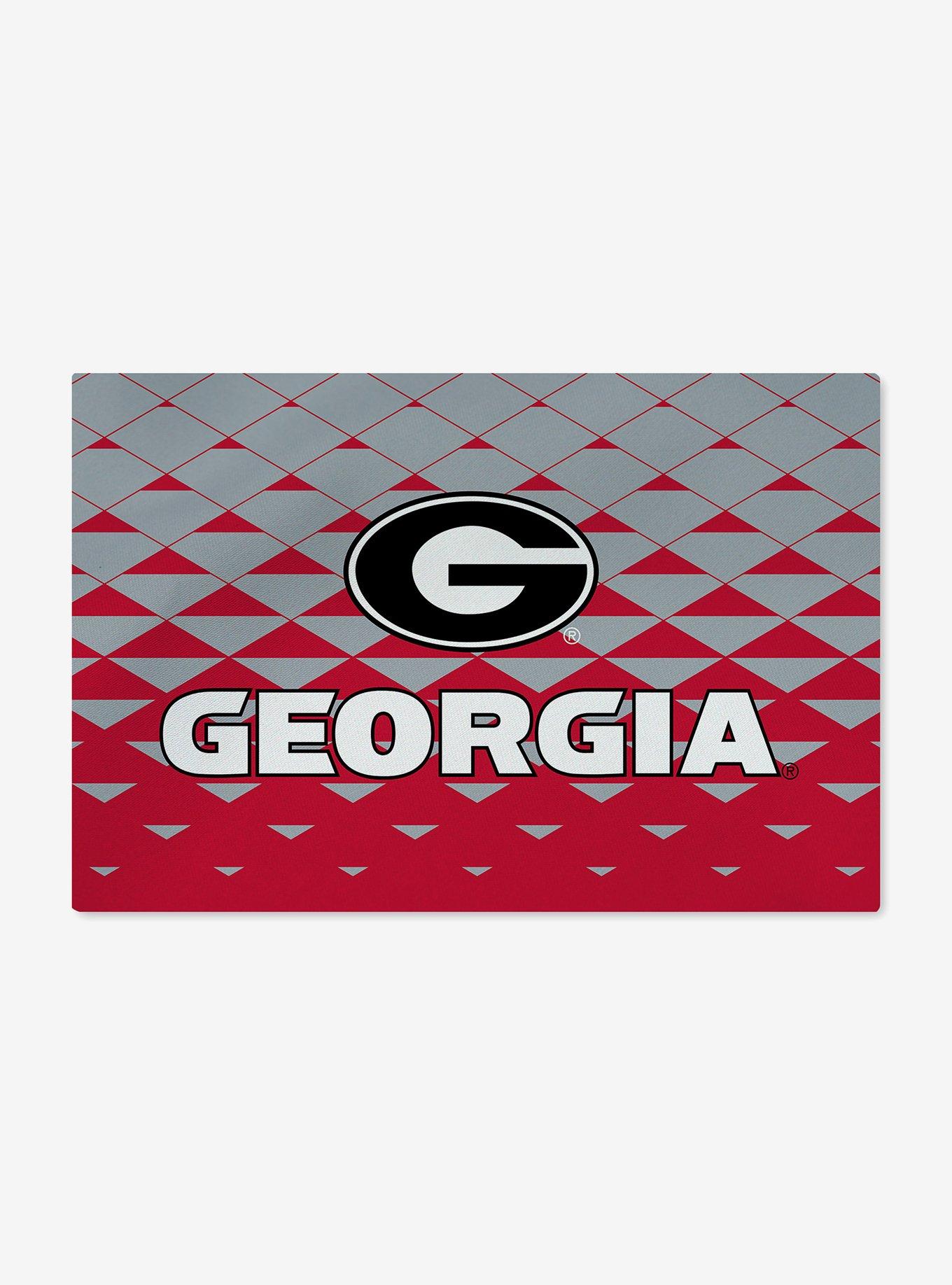 NCAA Georgia Bulldogs Dropzone Washable Rug, , hi-res