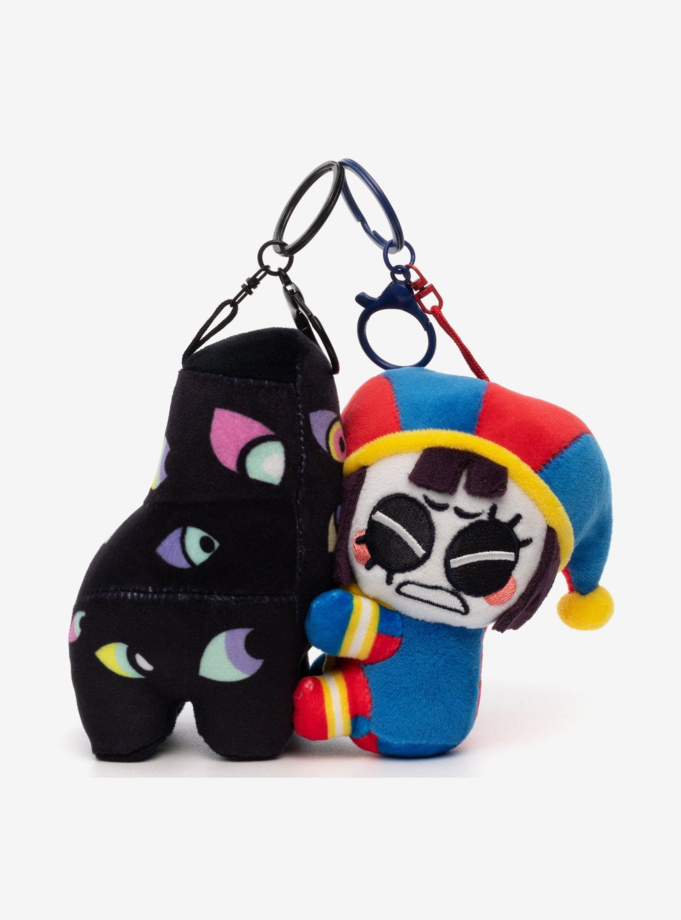 The Amazing Digital Circus Pomni & Abstracted Jax Magnetic Plush Keychain Set, , hi-res