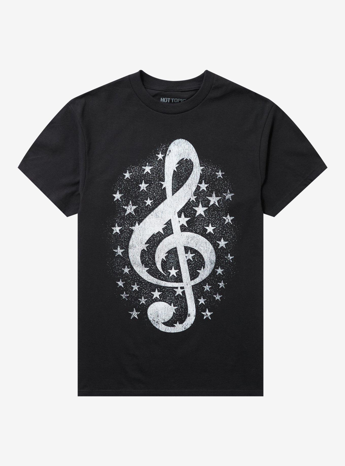 Treble Clef & Stars T-Shirt, , hi-res