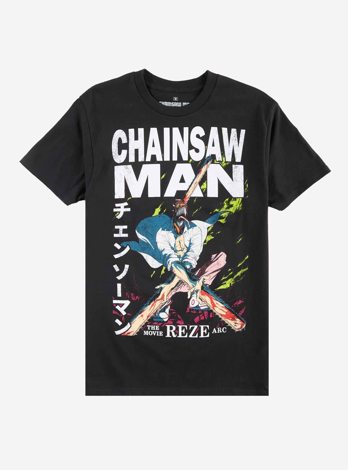 Chainsaw Man The Movie: Reze Arc Splatter Poster T-Shirt, , hi-res