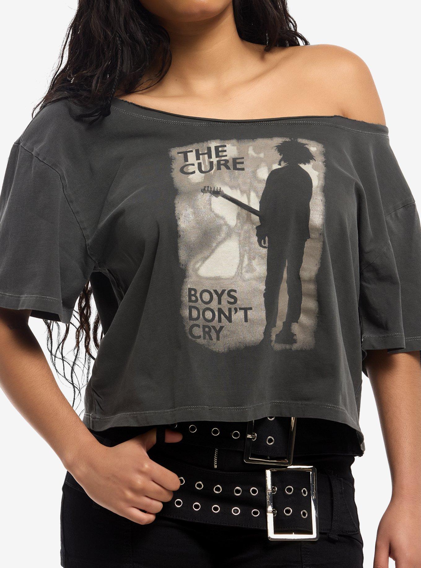 The Cure Boys Don't Cry Girls Off-Shoulder T-Shirt, , hi-res