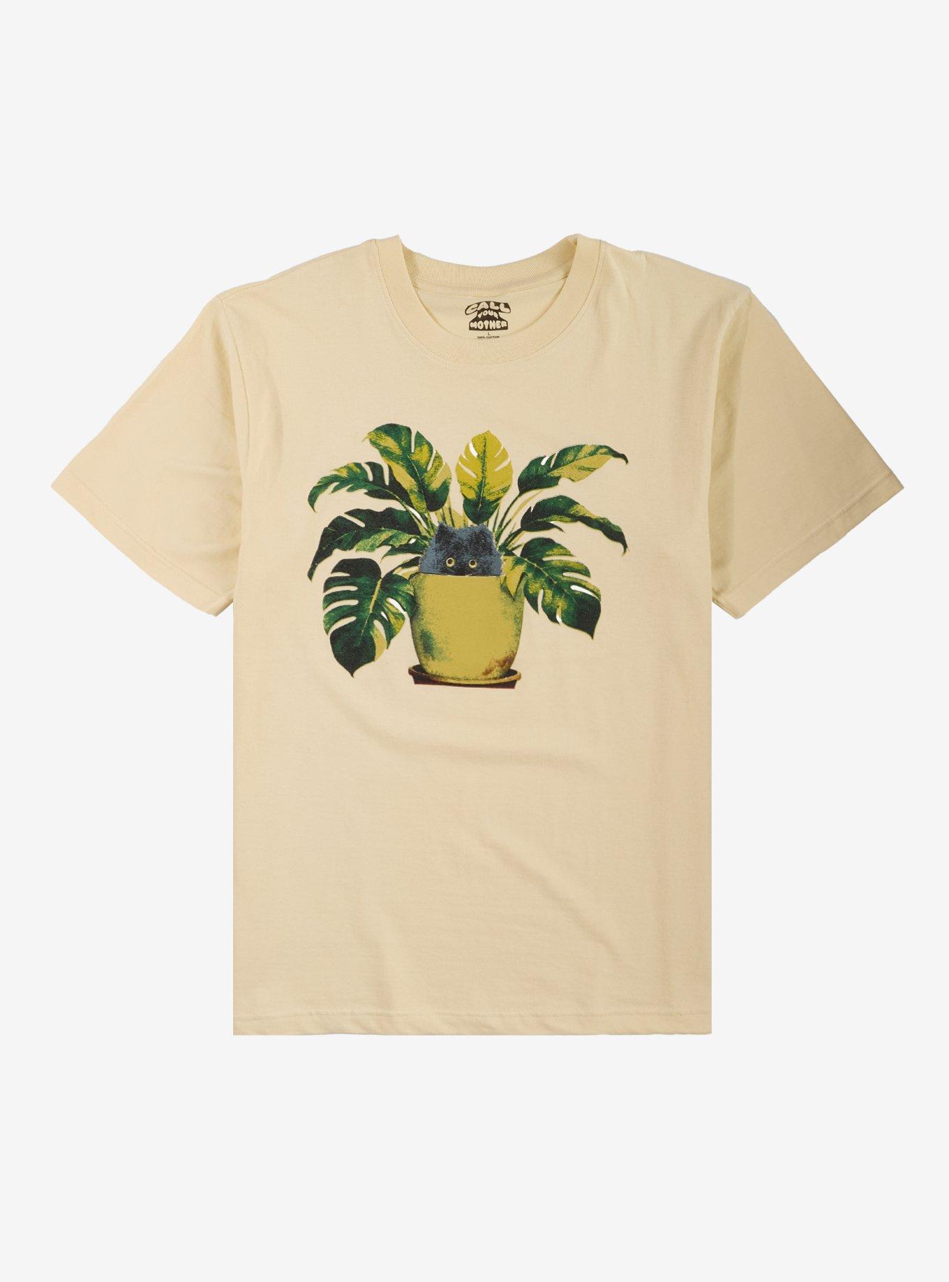 Cat Potted Plant T-Shirt By Call Your Mother, , hi-res
