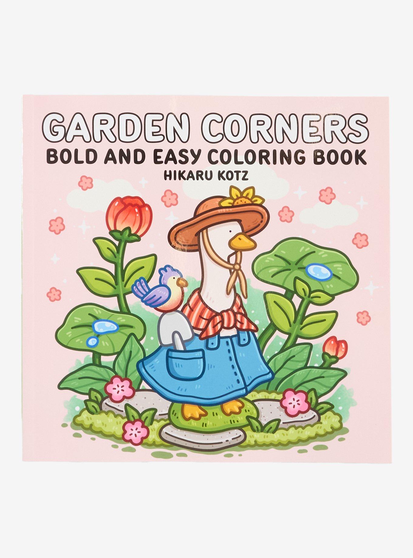 Garden Corners Bold And Easy Coloring Book, , hi-res