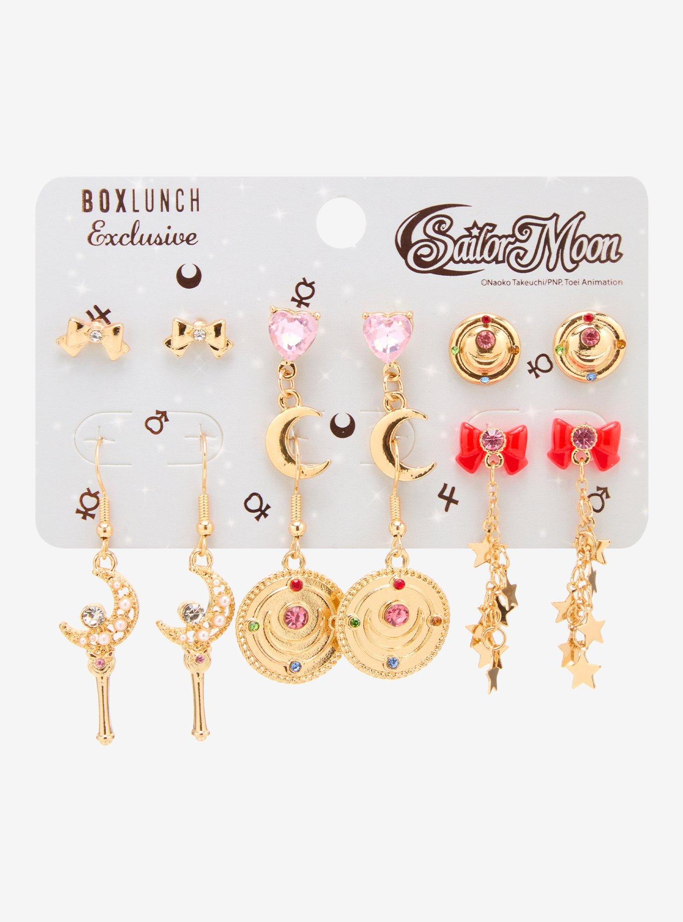 Sailor Moon Icons Earring Set &mdash; BoxLunch Exclusive, , hi-res