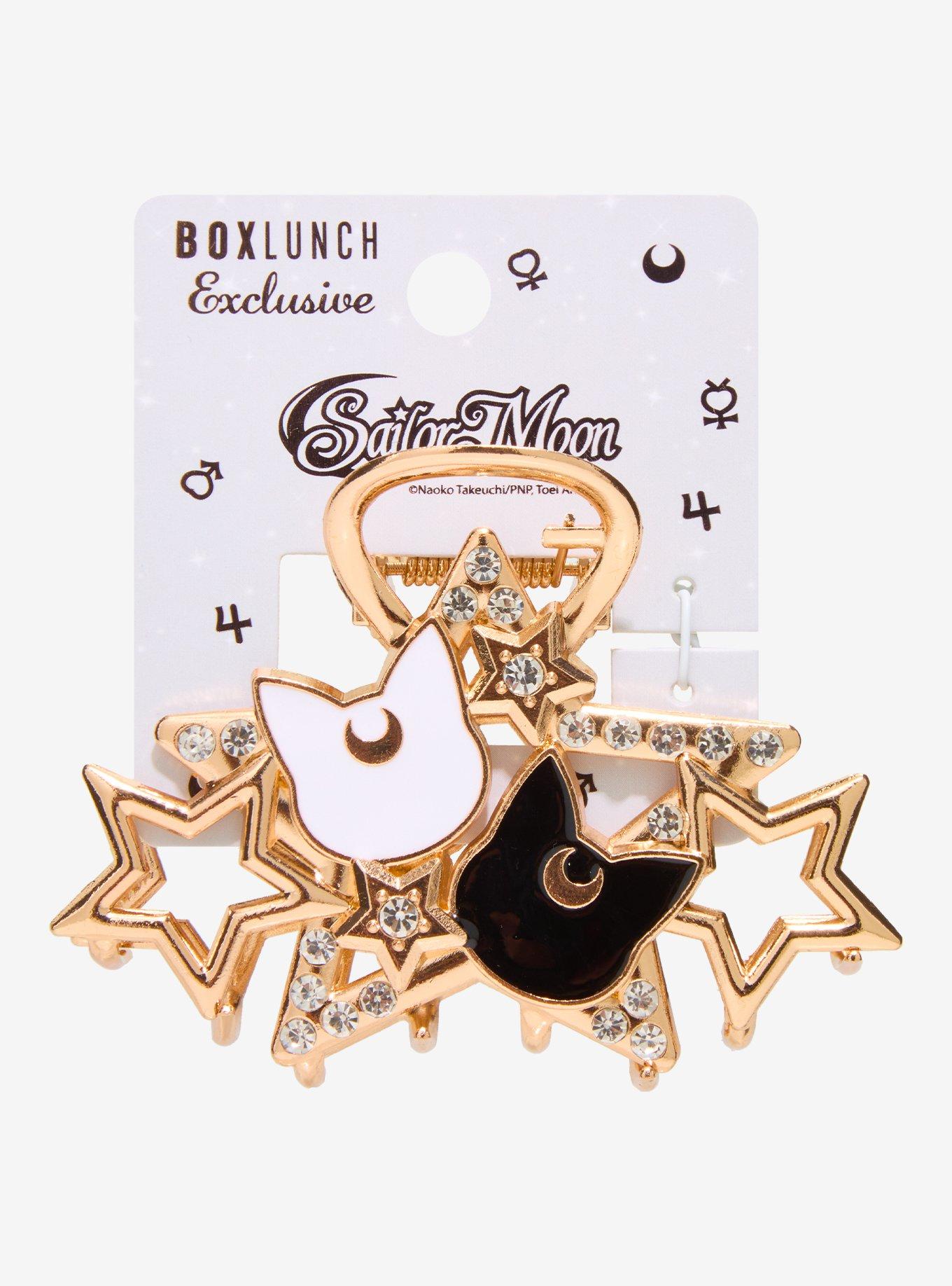 Sailor Moon Luna & Artemis Stars Claw Clip - BoxLunch Exclusive, , hi-res