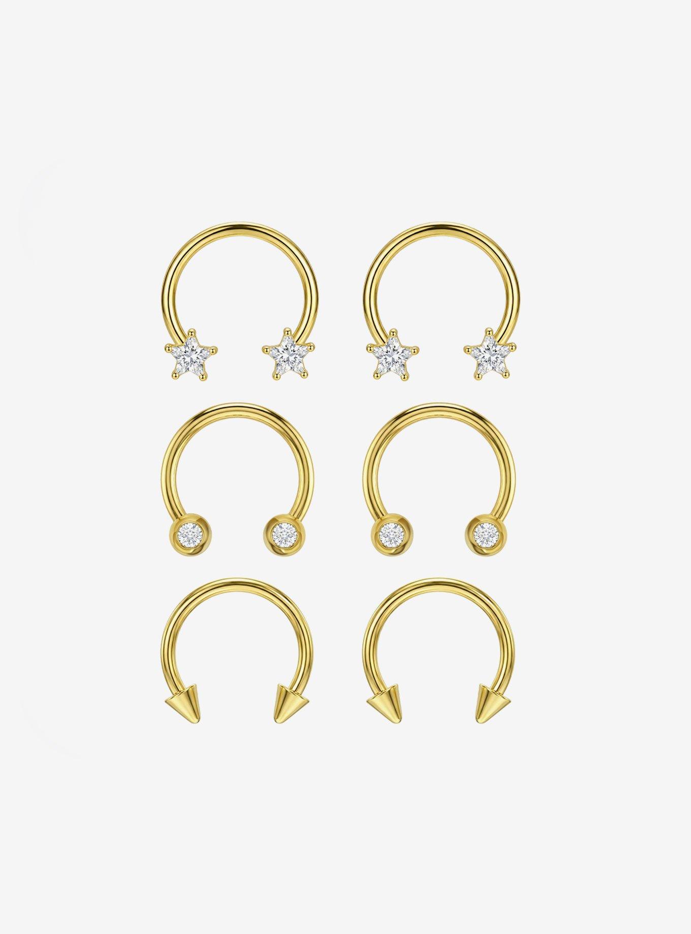 Steel Star Bling Circular Barbell 6 Pack, , hi-res