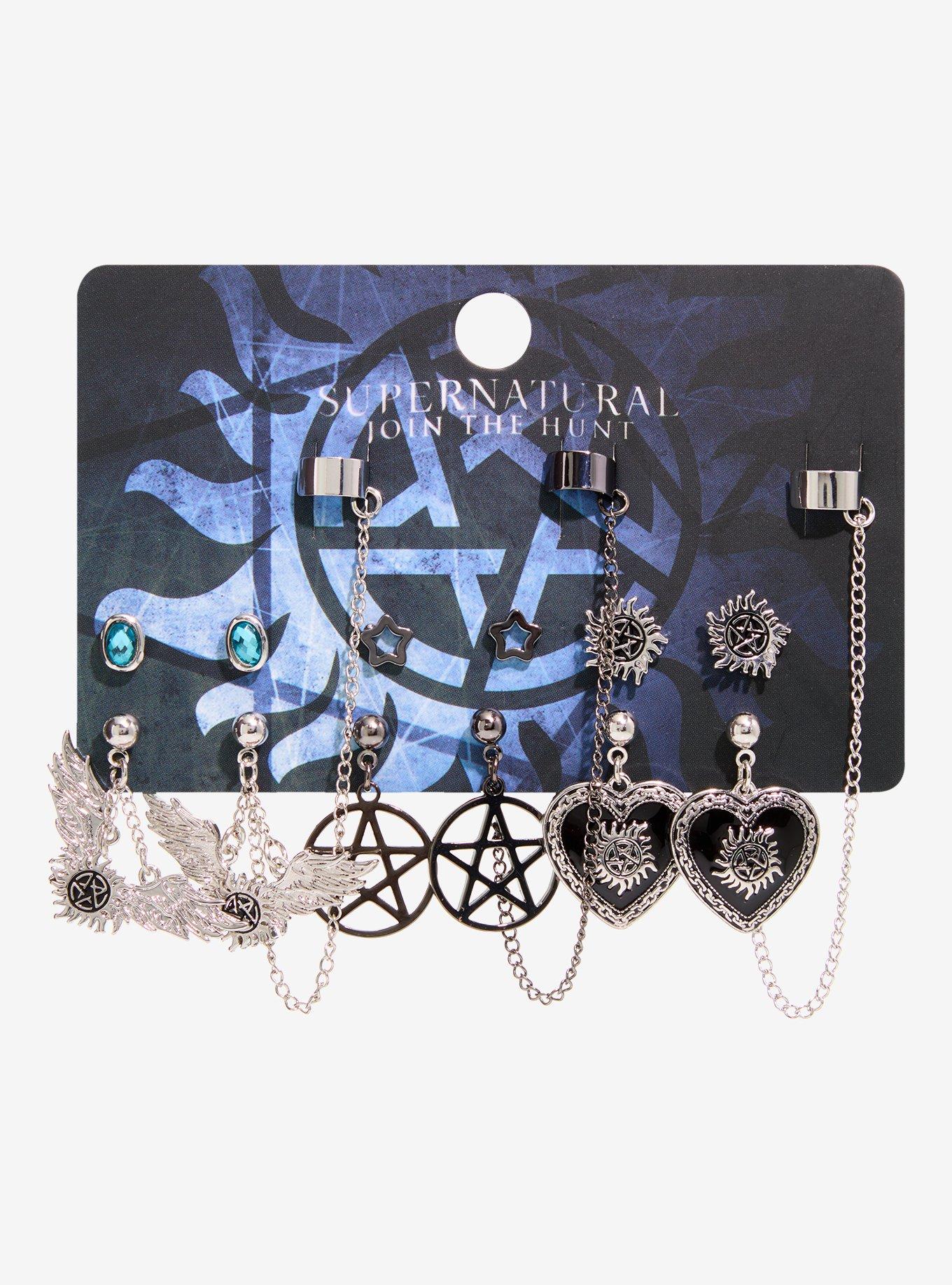 Supernatural Icons Cuff Earring Set, , hi-res