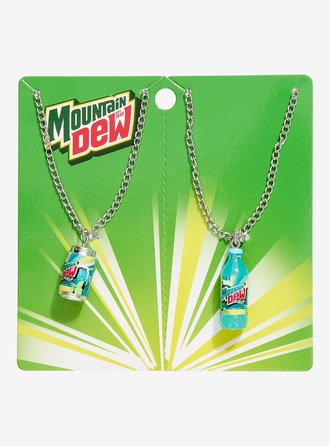 Mountain Dew Baja Blast Drink Best Friend Necklace Set, , hi-res