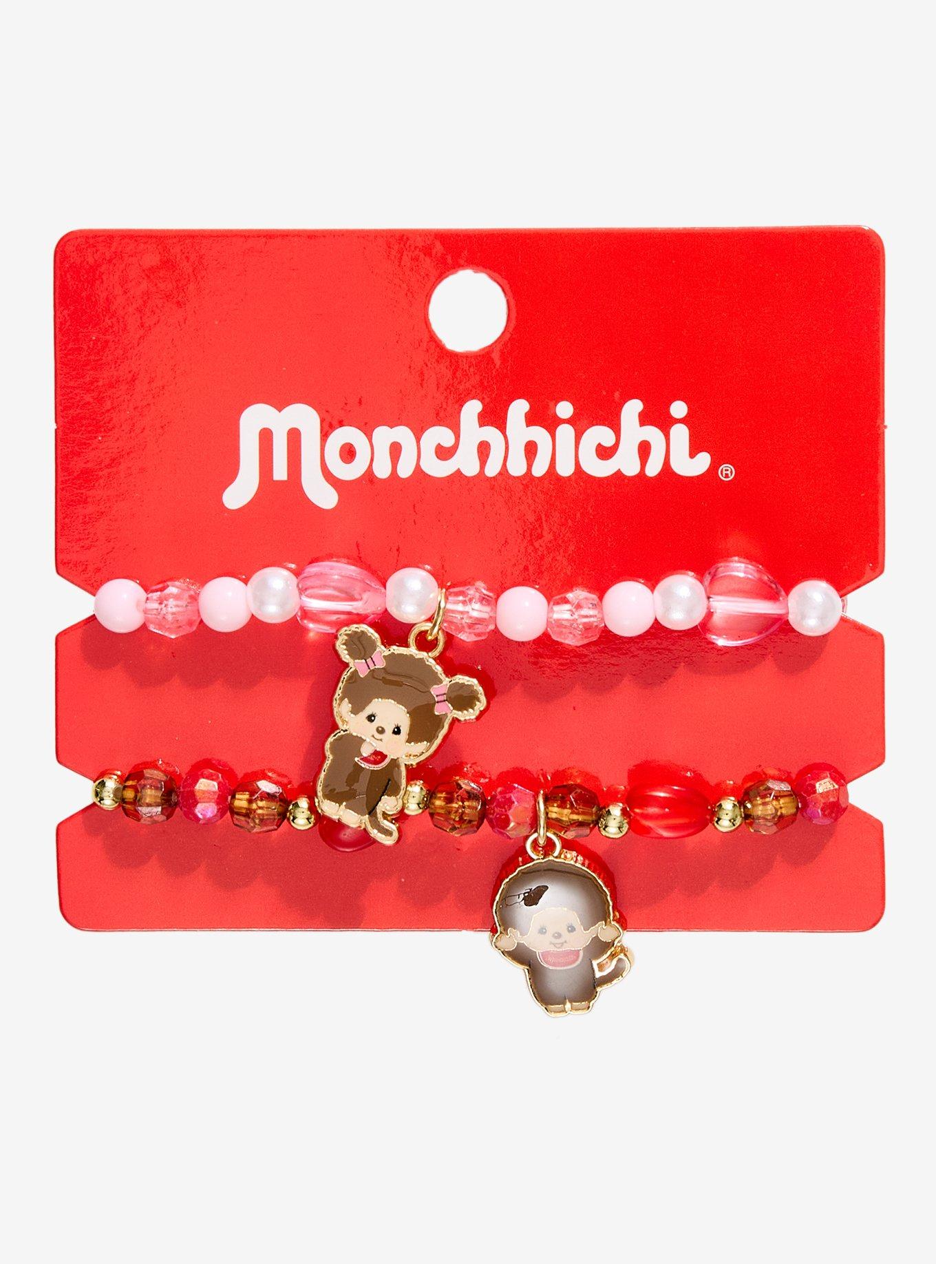 Monchhichi Charm Best Friend Bead Bracelet Set, , hi-res