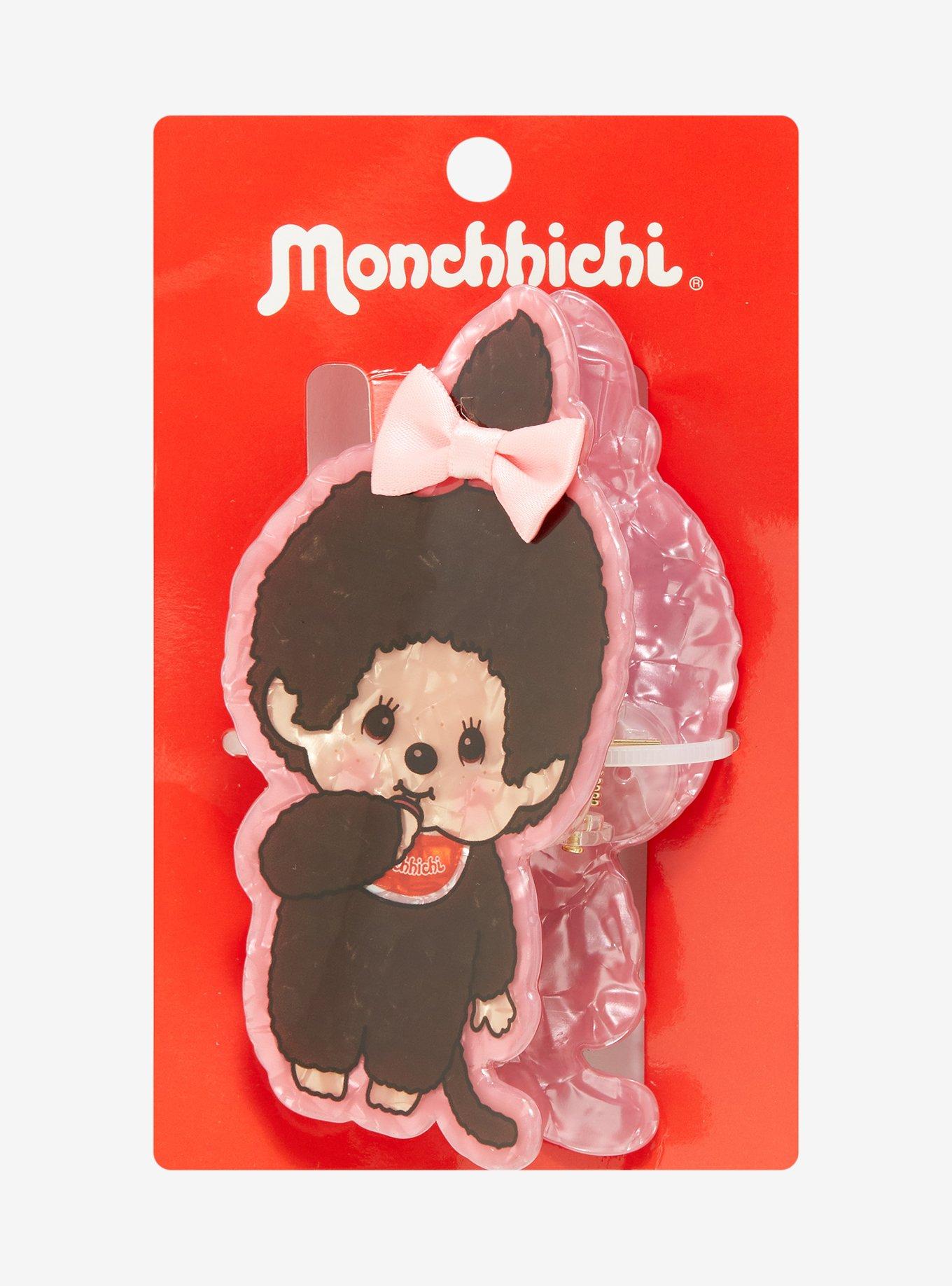 Monchhichi Girl Ribbon Marbled Claw Hair Clip, , hi-res