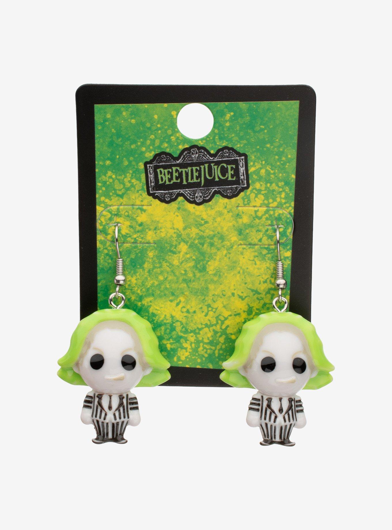 Beetlejuice 3D Beetlejuice Drop Earrings, , hi-res