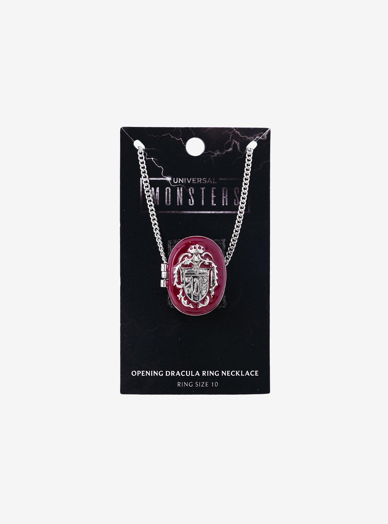 Universal Monsters Dracula Ring Necklace, , hi-res