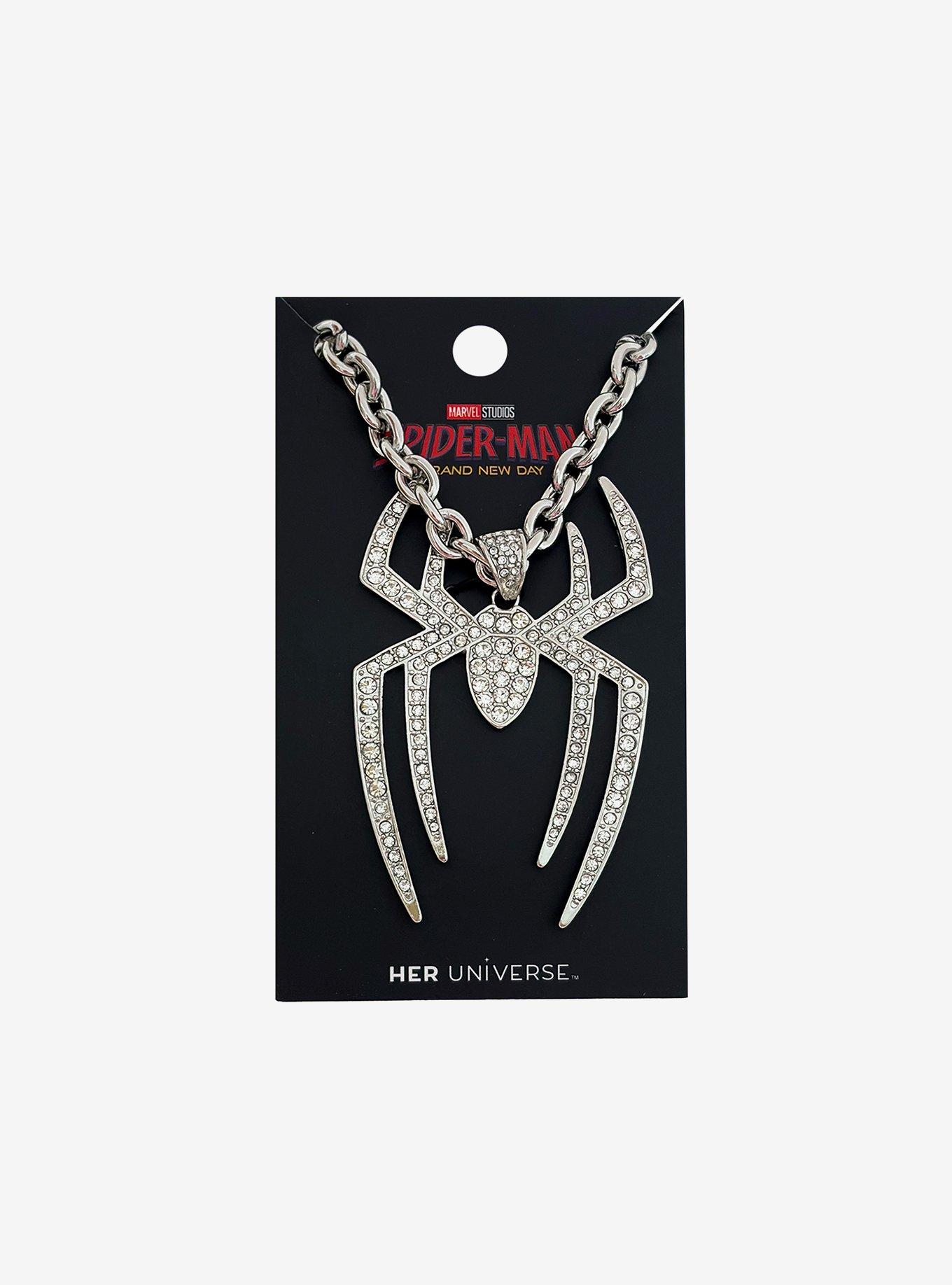 Her Universe Marvel Spider-Man: Brand New Day Bling Logo Necklace, , hi-res
