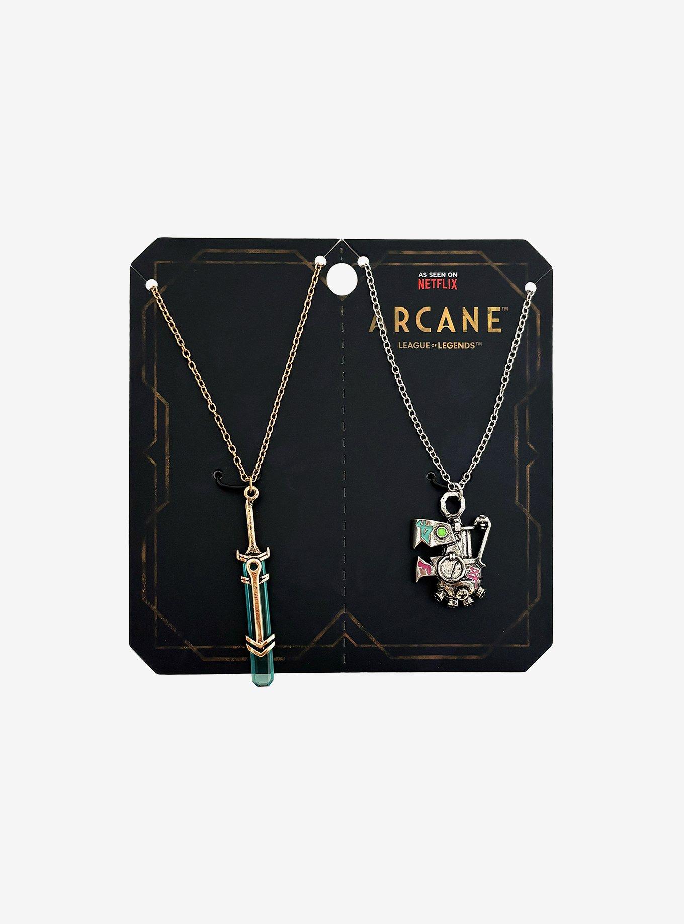 Arcane Jinx & Ekko Best Friend Necklace Set, , hi-res