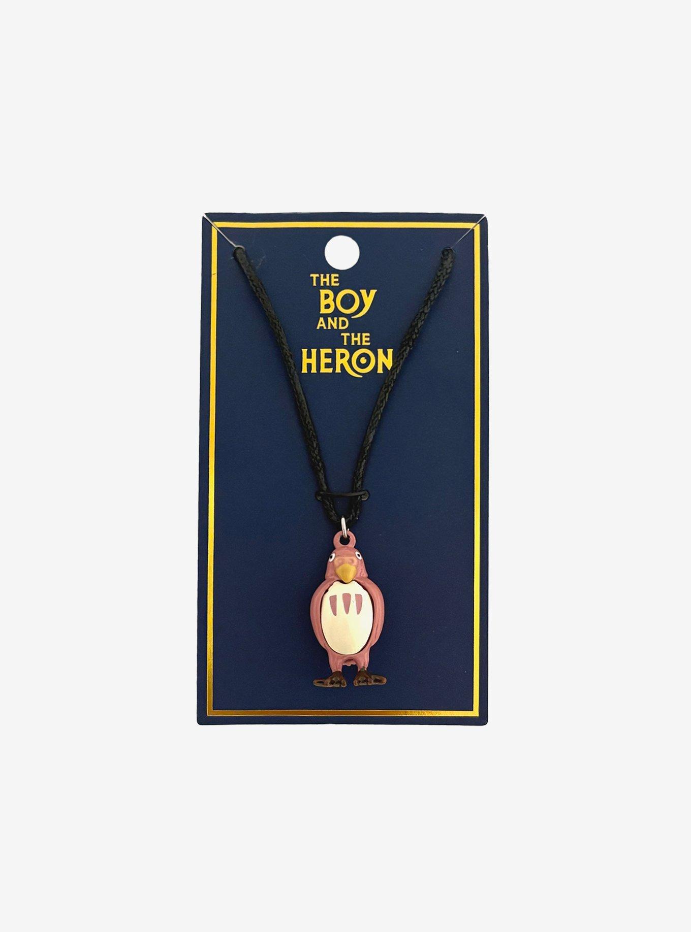 Studio Ghibli&reg; The Boy And The Heron Pink Parakeet Necklace, , hi-res