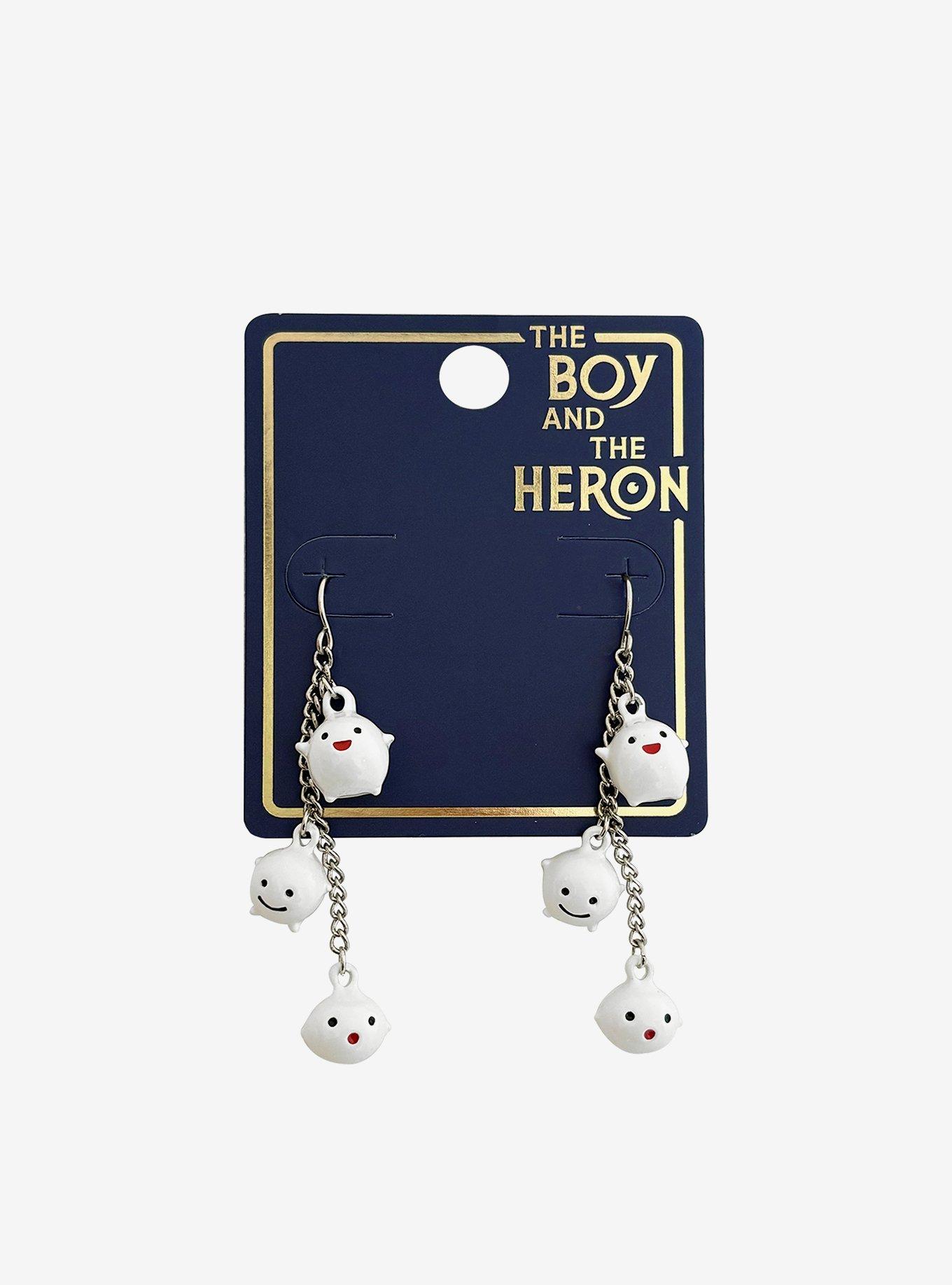 Studio Ghibli&reg; The Boy And The Heron Warawara Drop Earrings, , hi-res