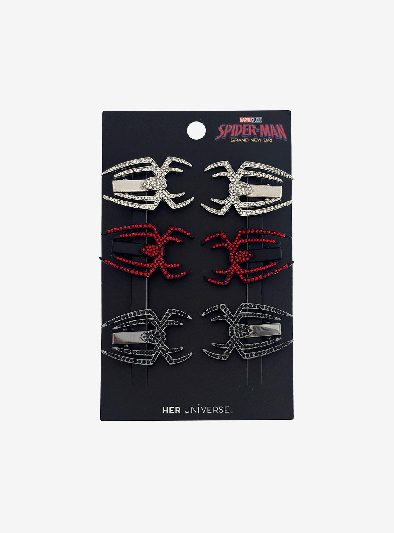 Her Universe Marvel Spider-Man: Brand New Day Spider Bling Hair Clip Set, , hi-res