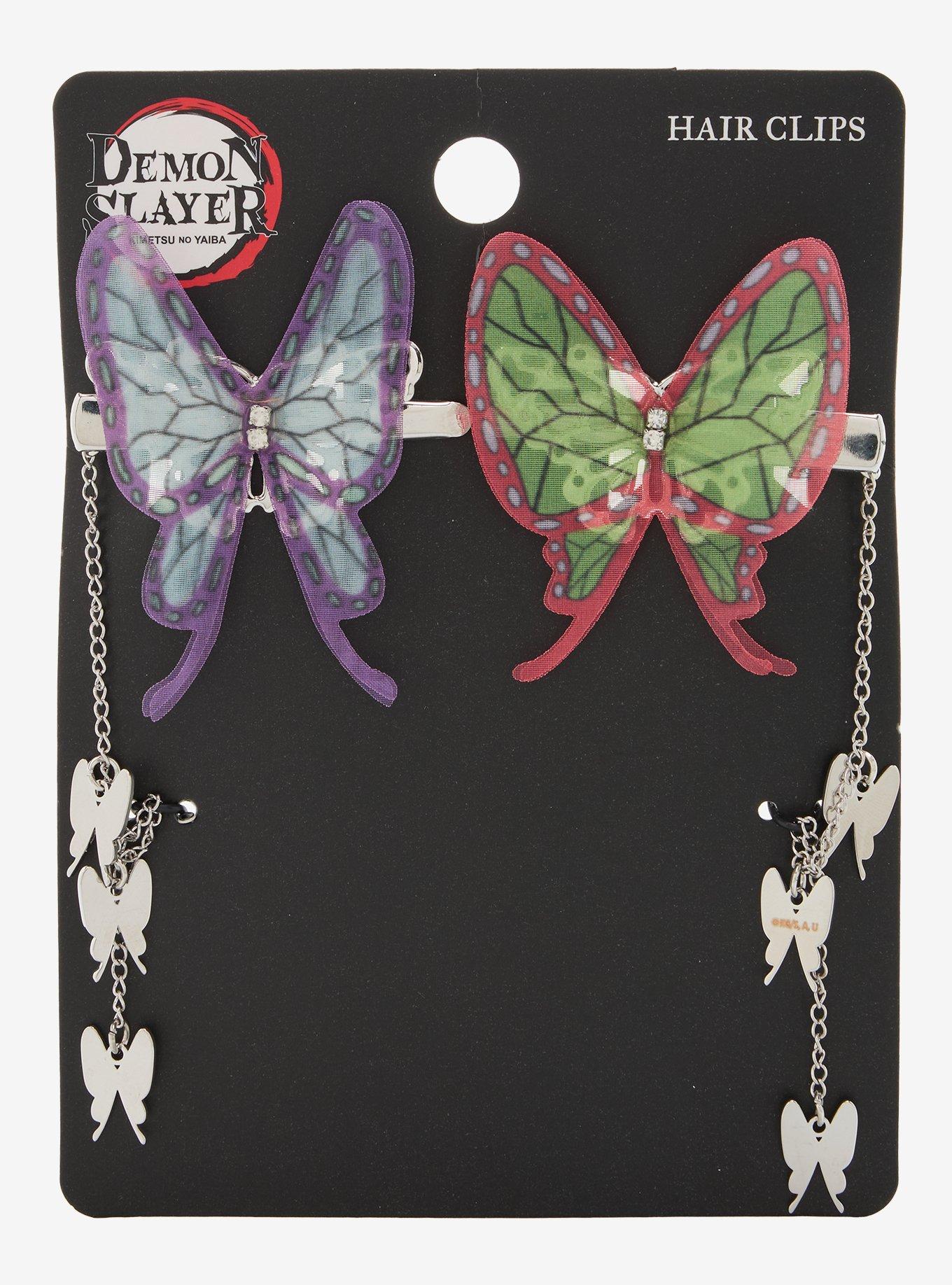 Demon Slayer: Kimetsu No Yaiba Butterfly Hair Clip Set, , hi-res