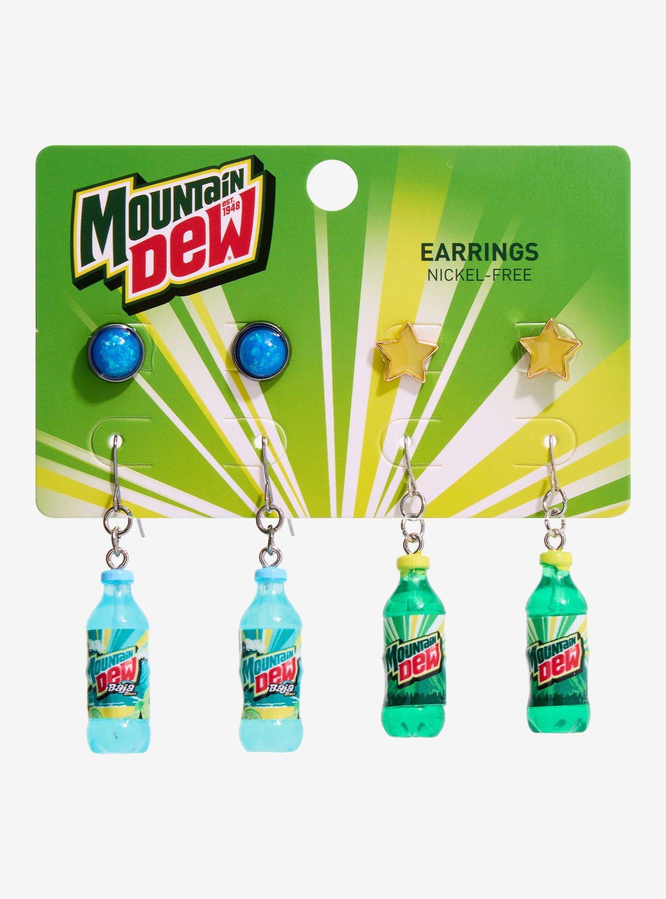 Mountain Dew Bottles Earring Set, , hi-res