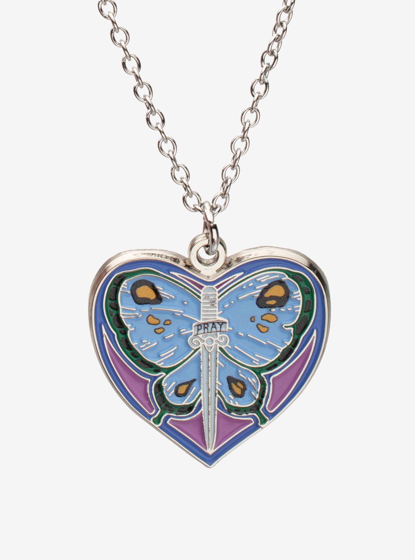 JoJo's Bizarre Adventure Jolyne Butterfly Heart Necklace, , hi-res