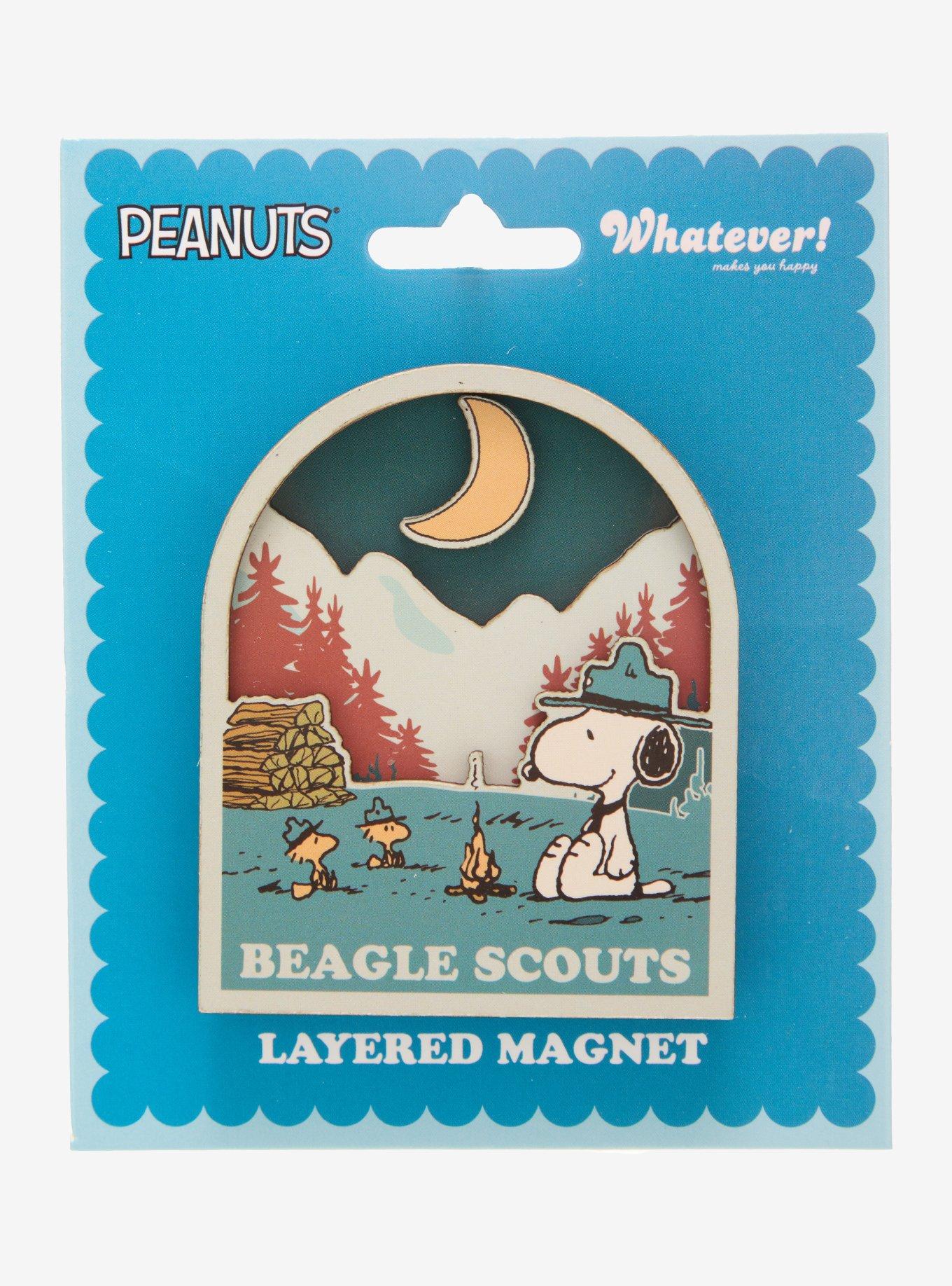 Whatever! Makes You Happy Peanuts Beagle Scouts Layered Magnet, , hi-res