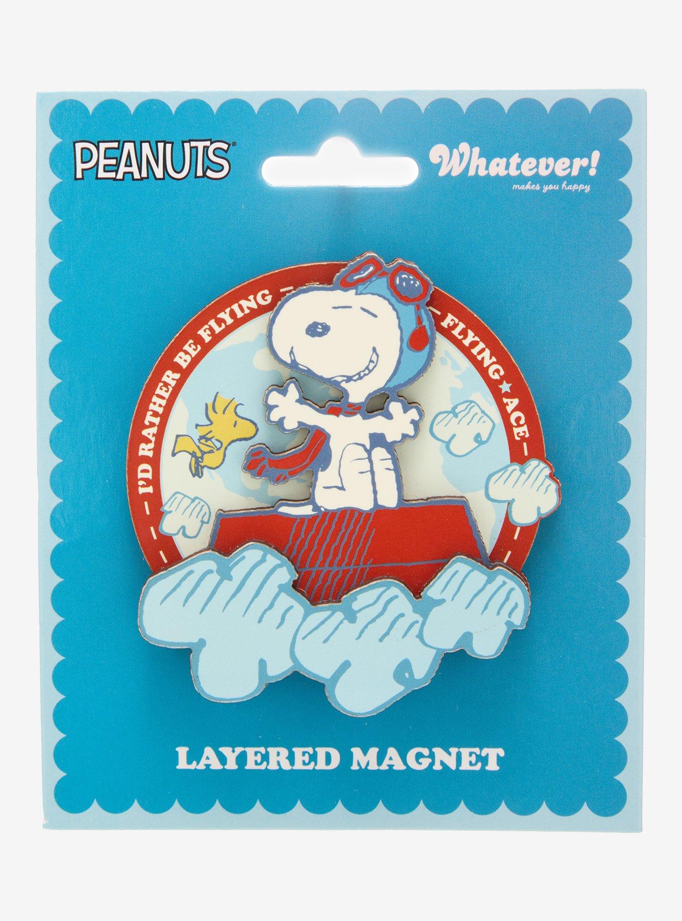 Whatever! Makes You Happy Peanuts Flying Ace Layered Magnet, , hi-res