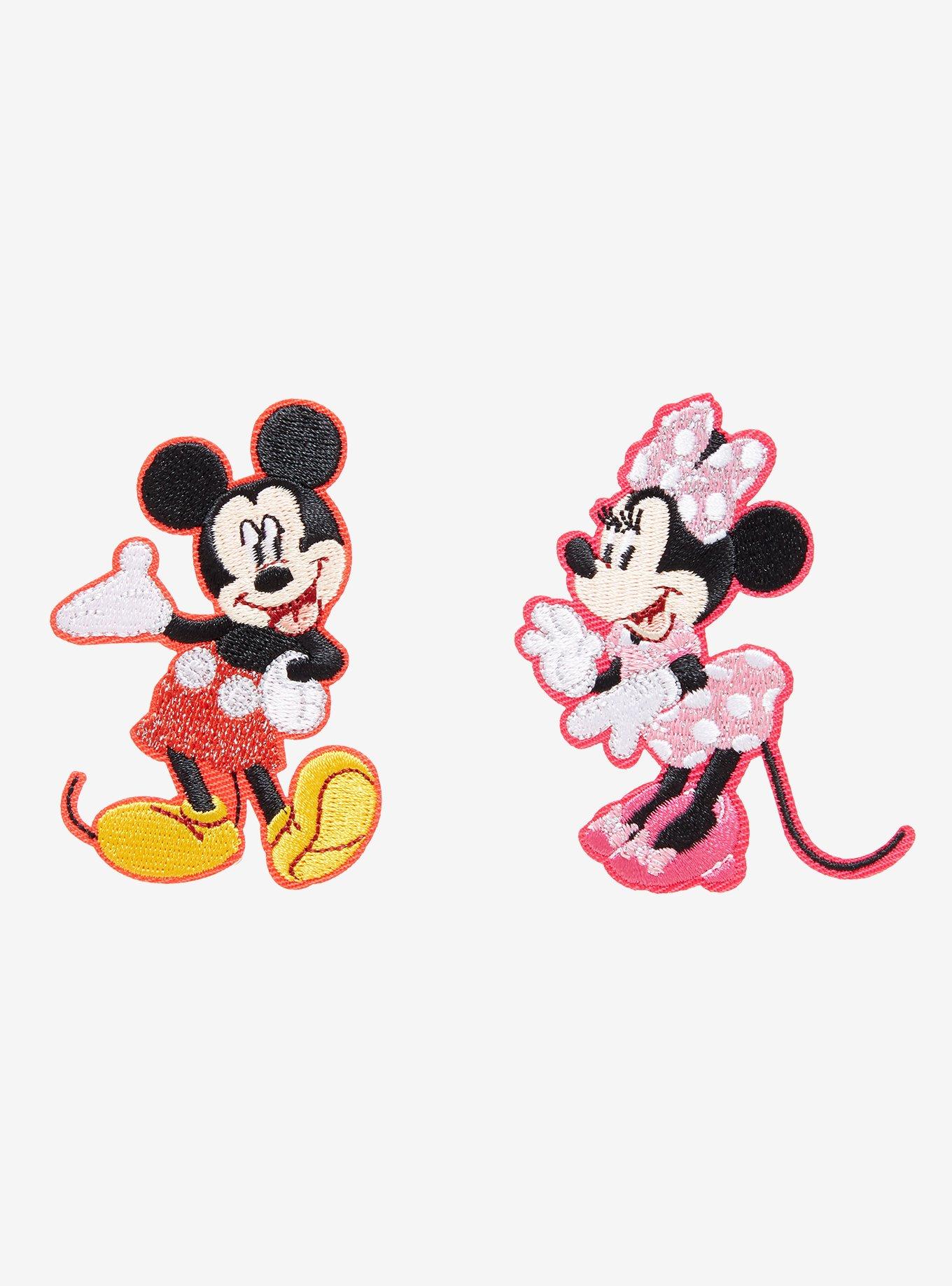 Disney Minnie & Mickey Embroidered Patch Set - BoxLunch Exclusive, , hi-res