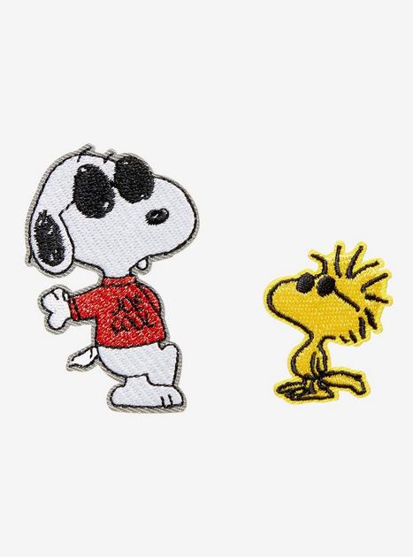 Peanuts Snoopy & Woodstock Joe Cool Embroidered Patch Set