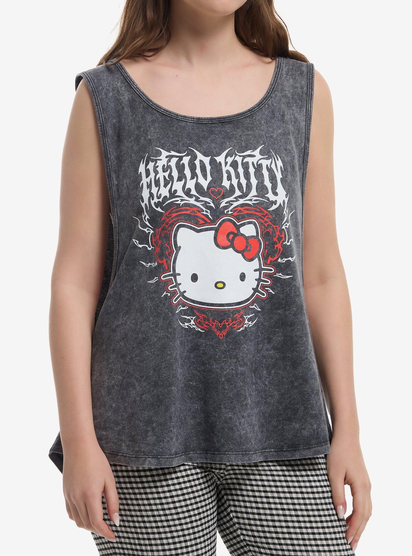 Hello Kitty Cyber Metal Girls Muscle Tank Top, , hi-res