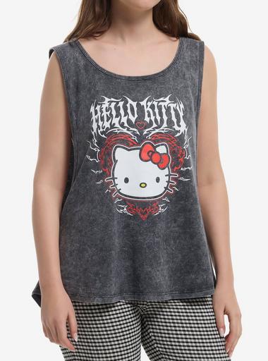 Hello Kitty Cyber Metal Girls Muscle Tank Top | Hot Topic