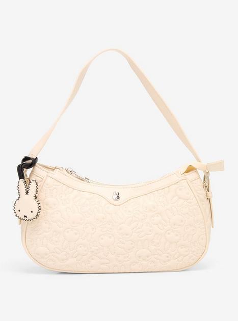 Miffy Allover Embroidered White Shoulder Bag - BoxLunch Exclusive