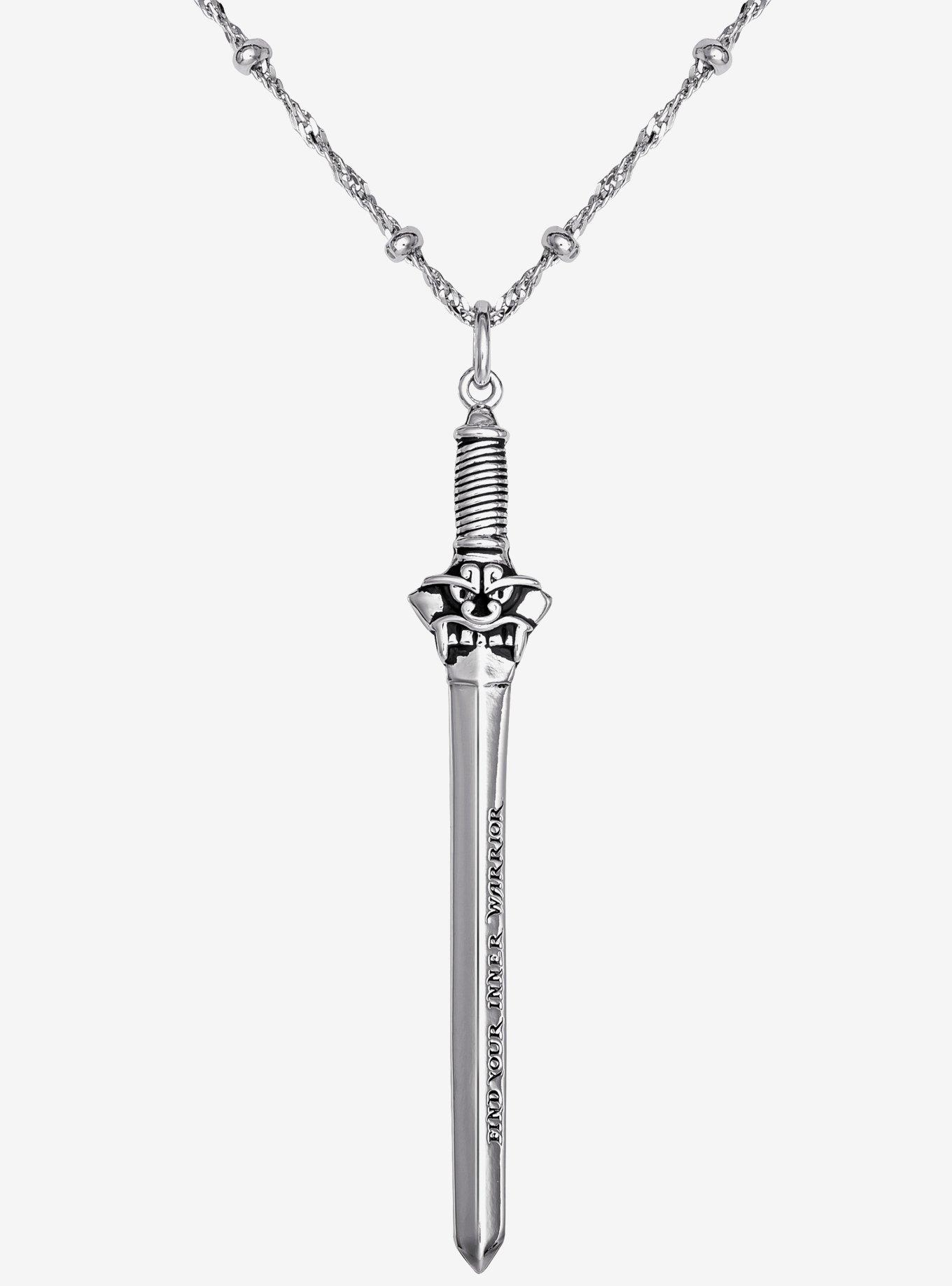 Disney x RockLove Mulan Sword Necklace, , hi-res