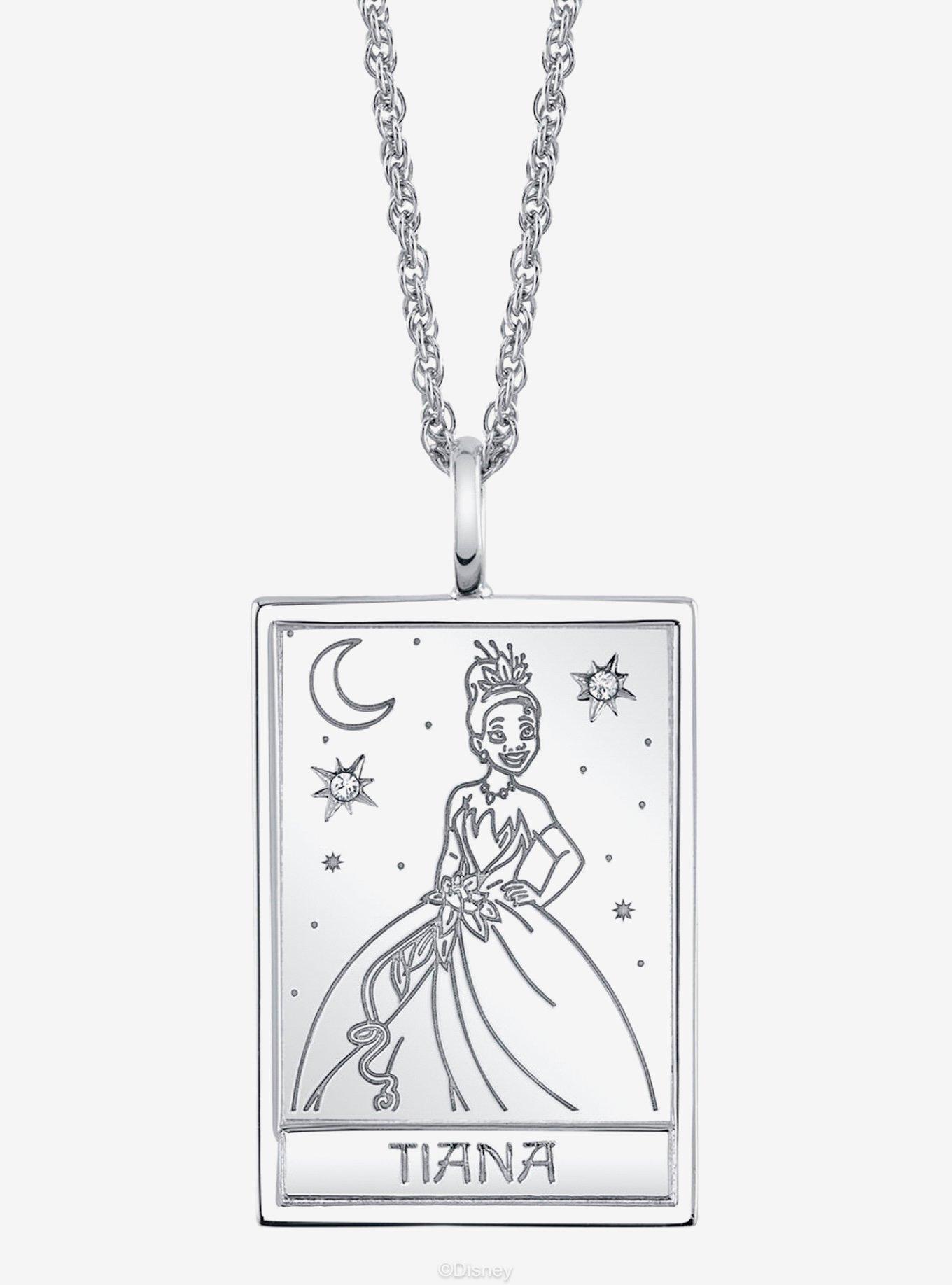 Disney x RockLove The Princess And The Frog Tiana Tablet Sterling Silver Necklace, , hi-res
