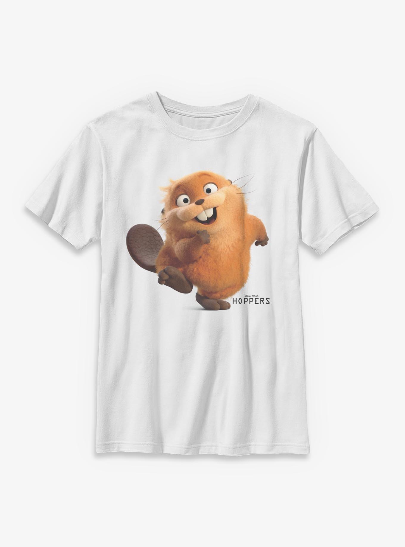 Disney Pixar Hoppers Beaver Mabel Happy Youth Boys T-Shirt