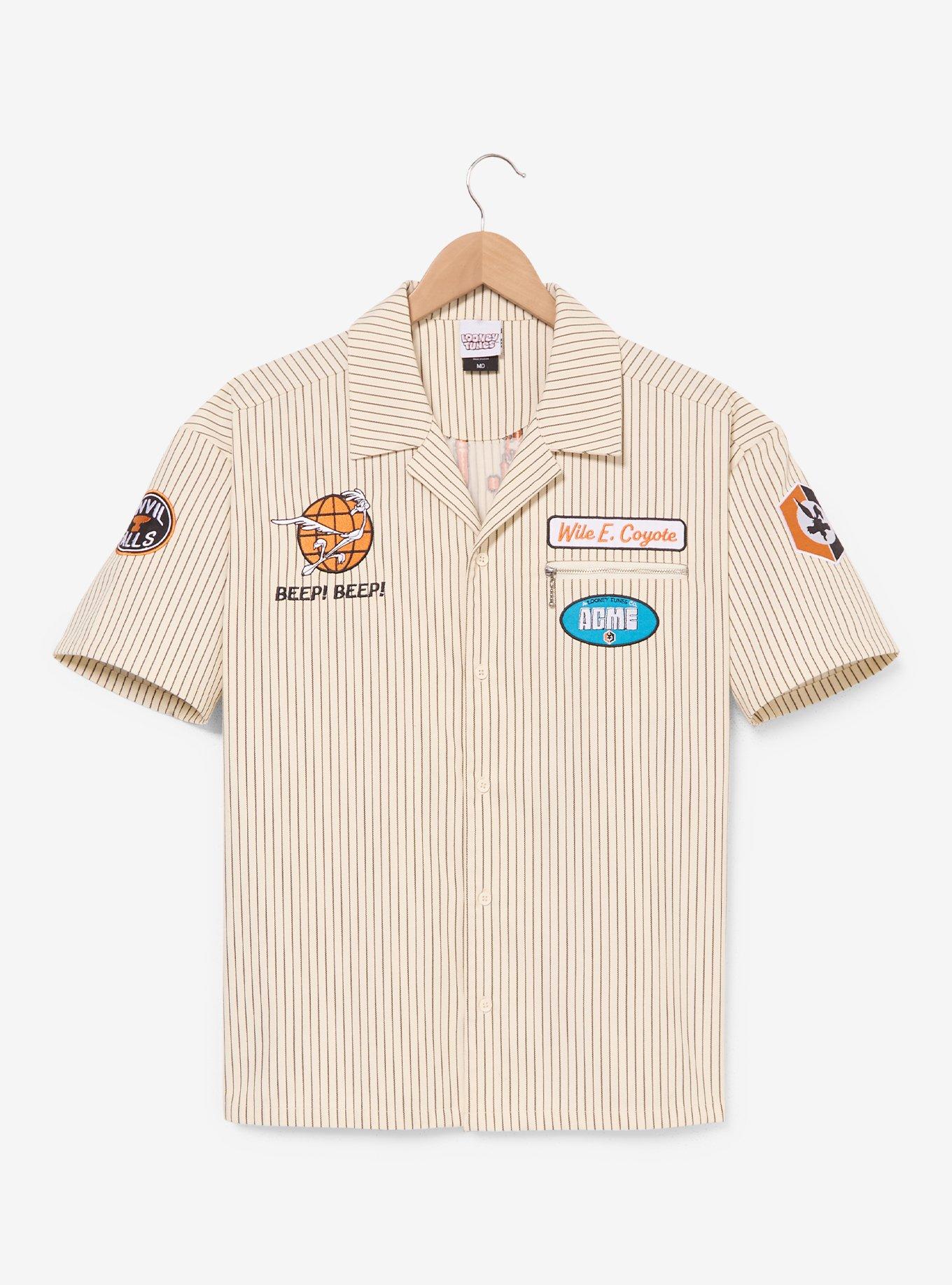 Looney Tunes Coyote vs. ACME Wile E. Coyote Mechanic Button-Up - BoxLunch Exclusive, , hi-res