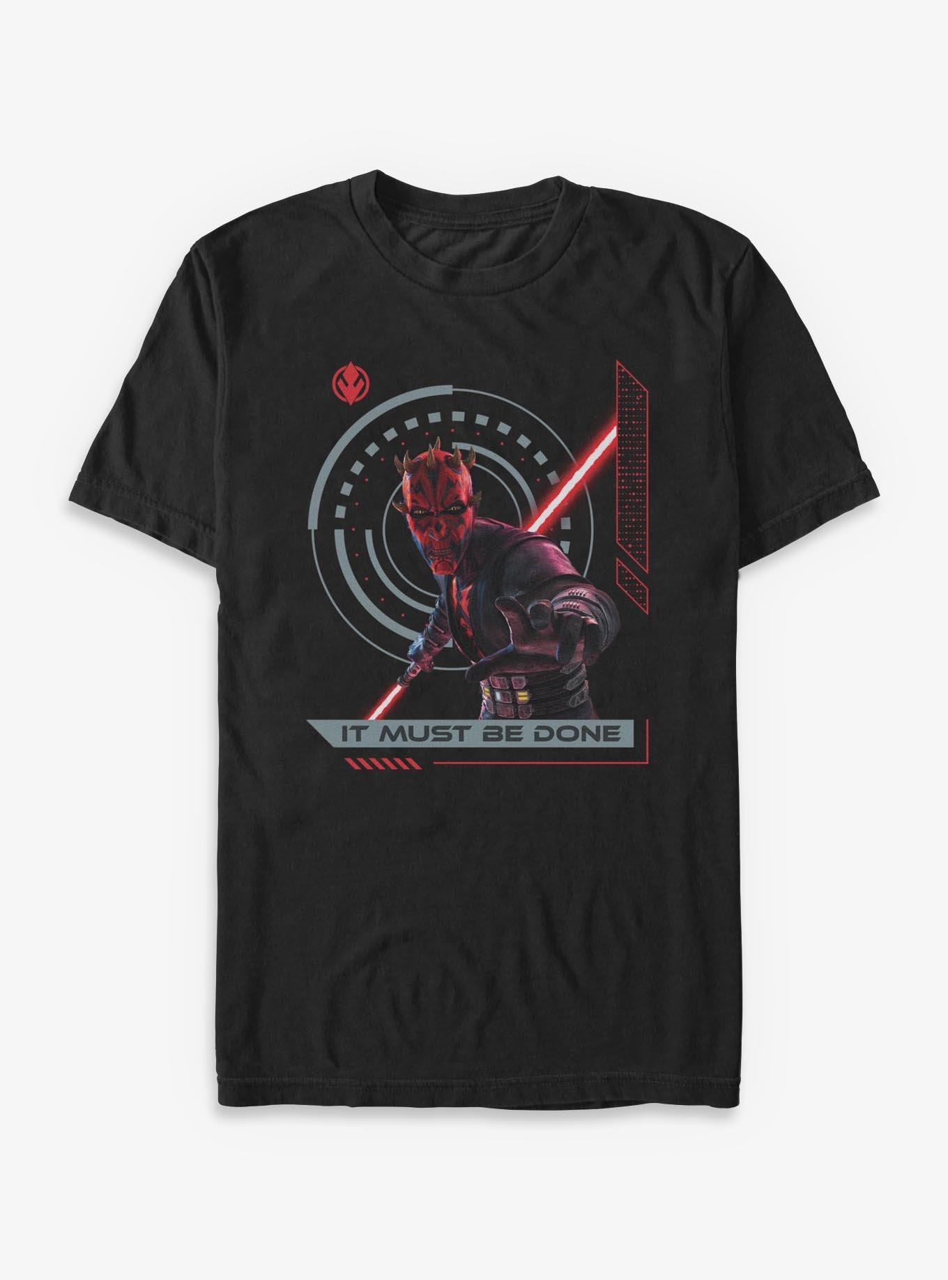Star Wars: Maul Shadow Lord It Must Be Done T-Shirt, BLACK, hi-res view 1