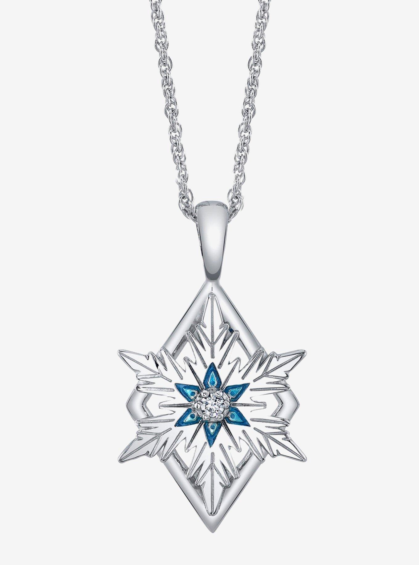 Disney x RockLove Frozen Elsa Keepsake Sterling Silver Necklace