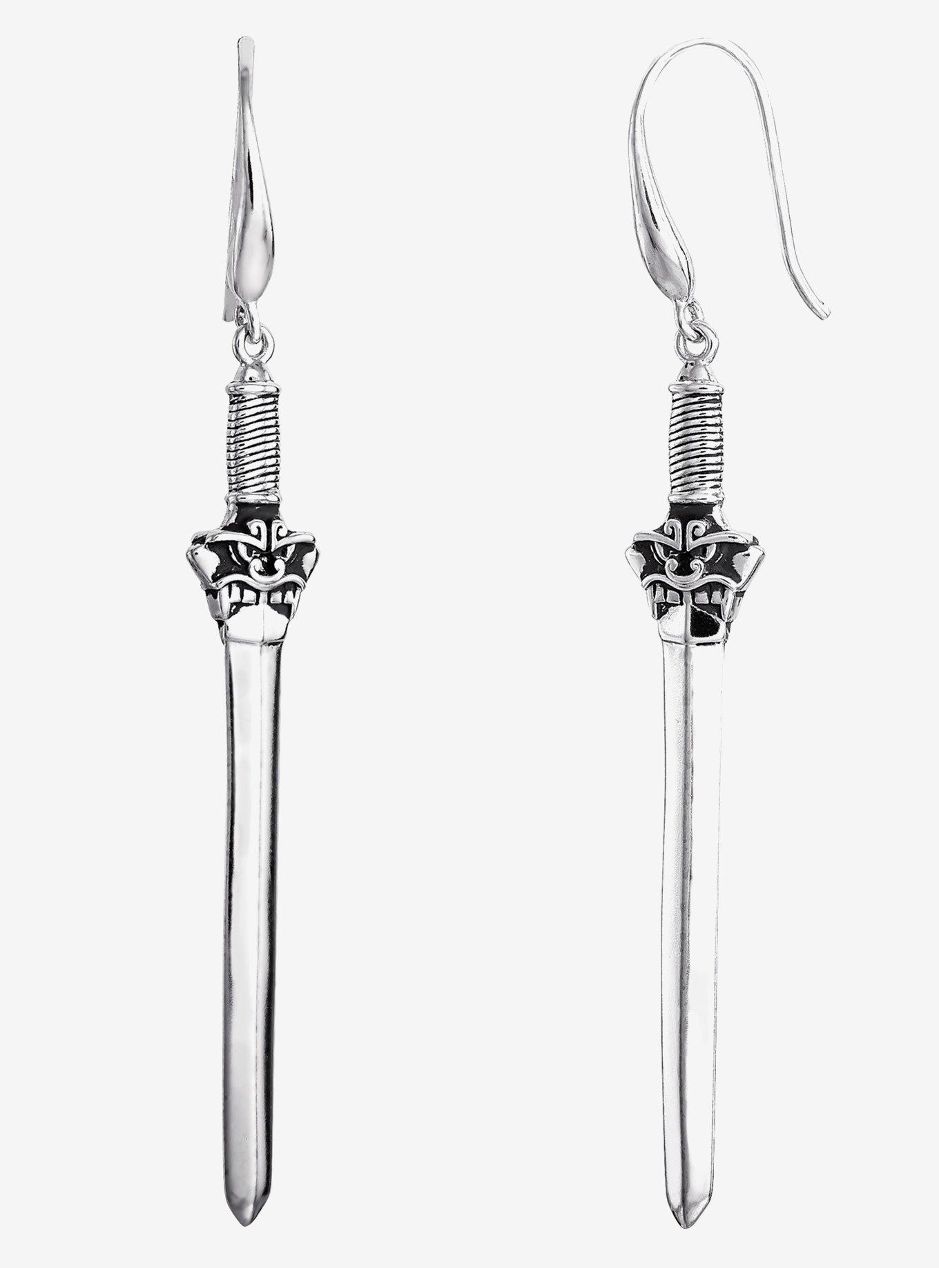 Disney x RockLove Mulan Sword Earrings, , hi-res