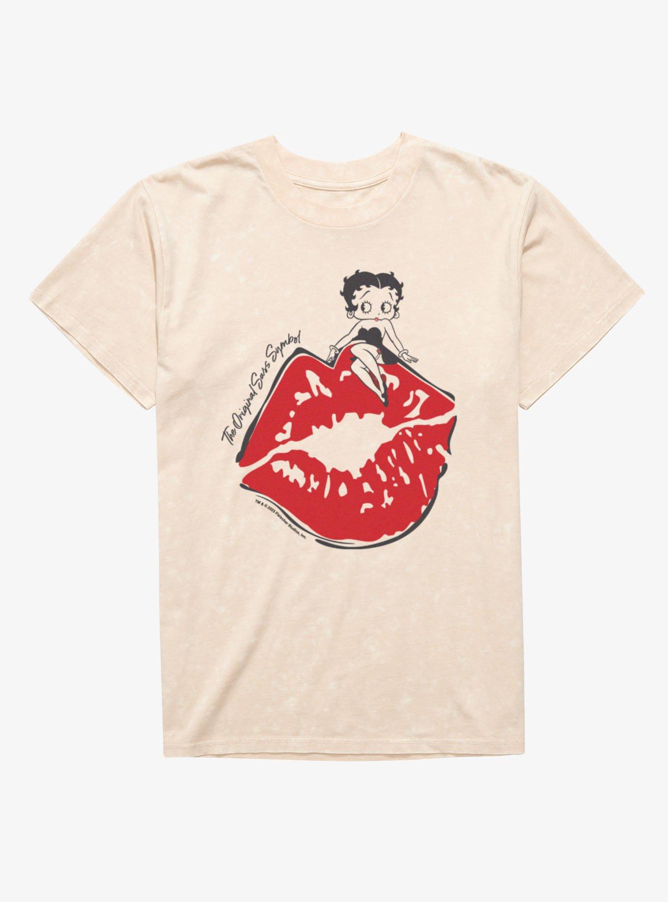 Betty Boop The Original Sass Symbol Mineral Wash T-Shirt, , hi-res