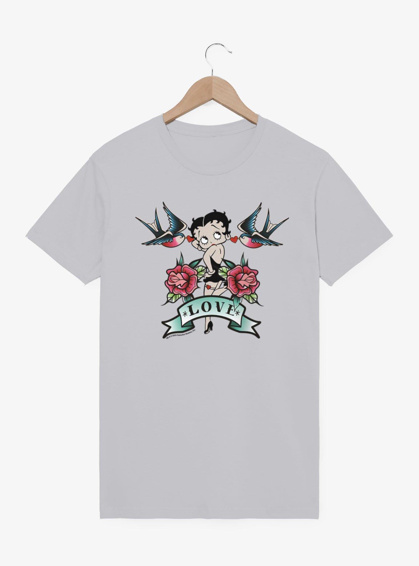Betty Boop Love Tattoo T-Shirt, , hi-res