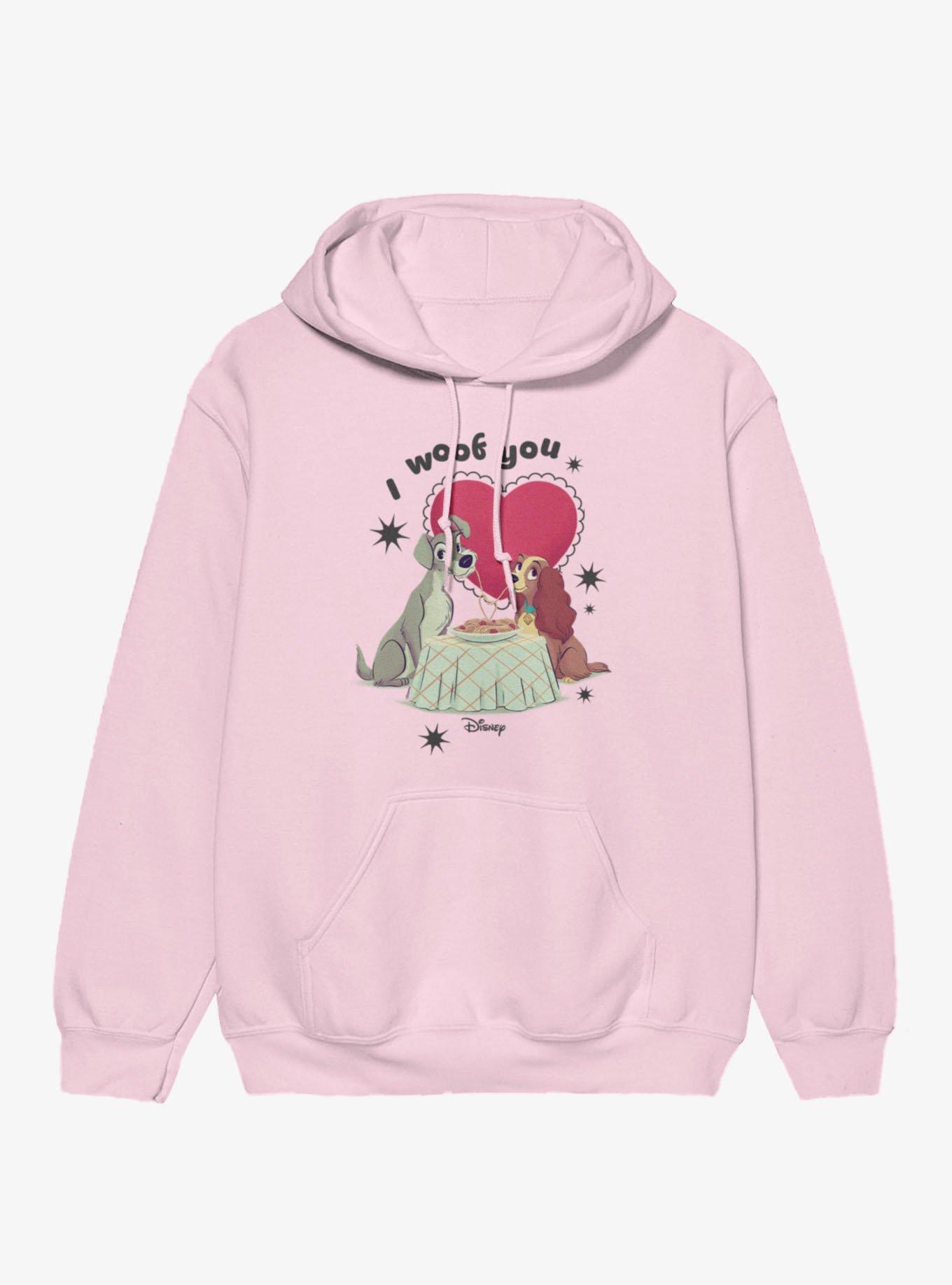Disney Lady And The Tramp I Woof You Hoodie, , hi-res