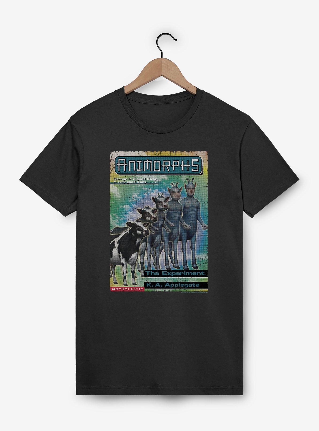 Animorphs The Experiment Alien Cow Book Cover T-Shirt, , hi-res