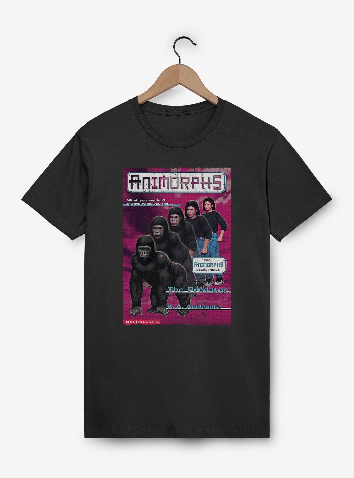 Animorphs The Predator Gorilla Book Cover T-Shirt, BLACK, hi-res view 1