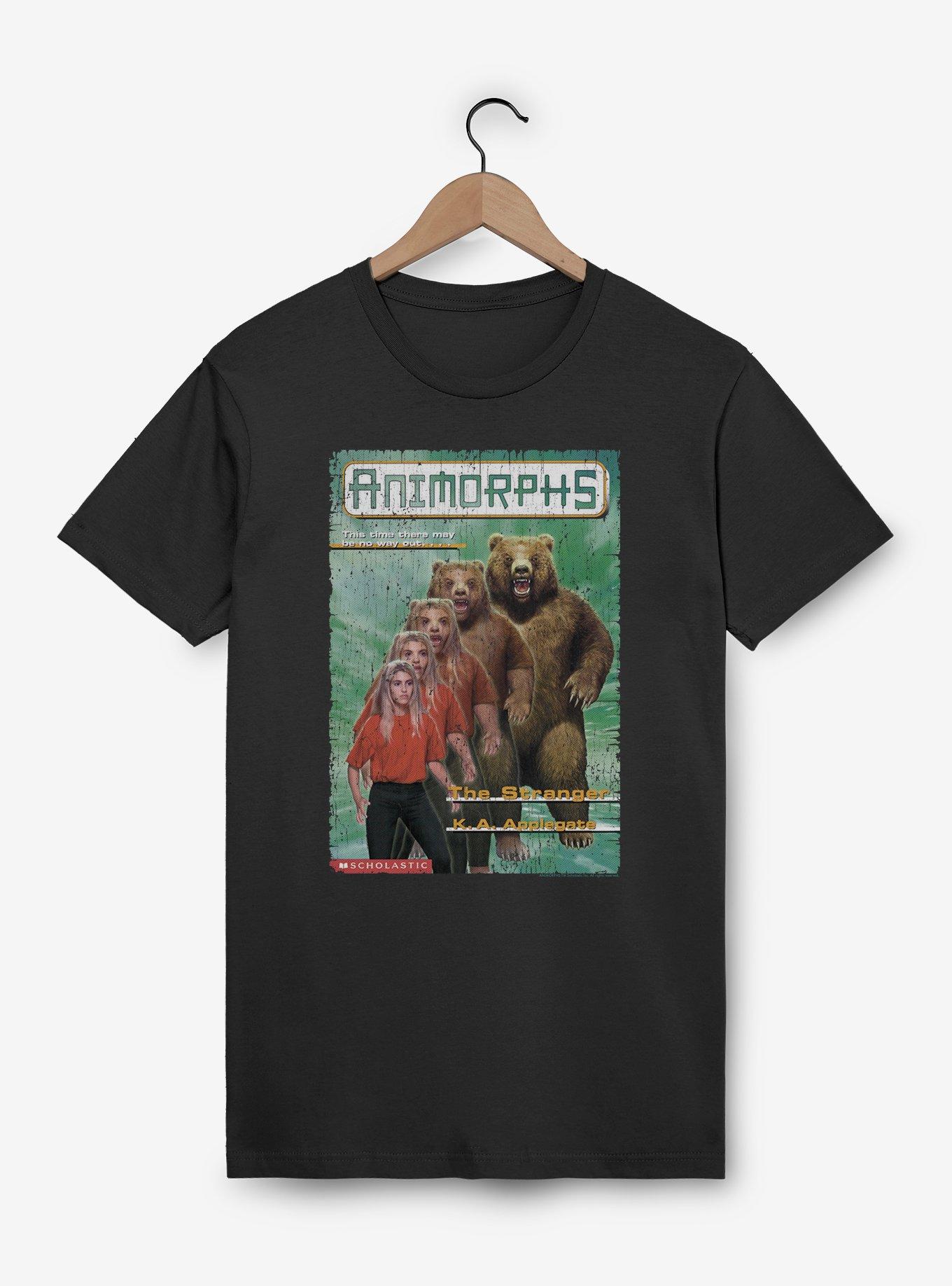 Animorphs The Stranger Bear Book Cover T-Shirt, BLACK, hi-res view 1
