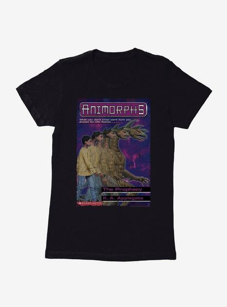 Animorphs The Prophecy Monster Book Cover Womens T-Shirt - BLACK | BoxLunch